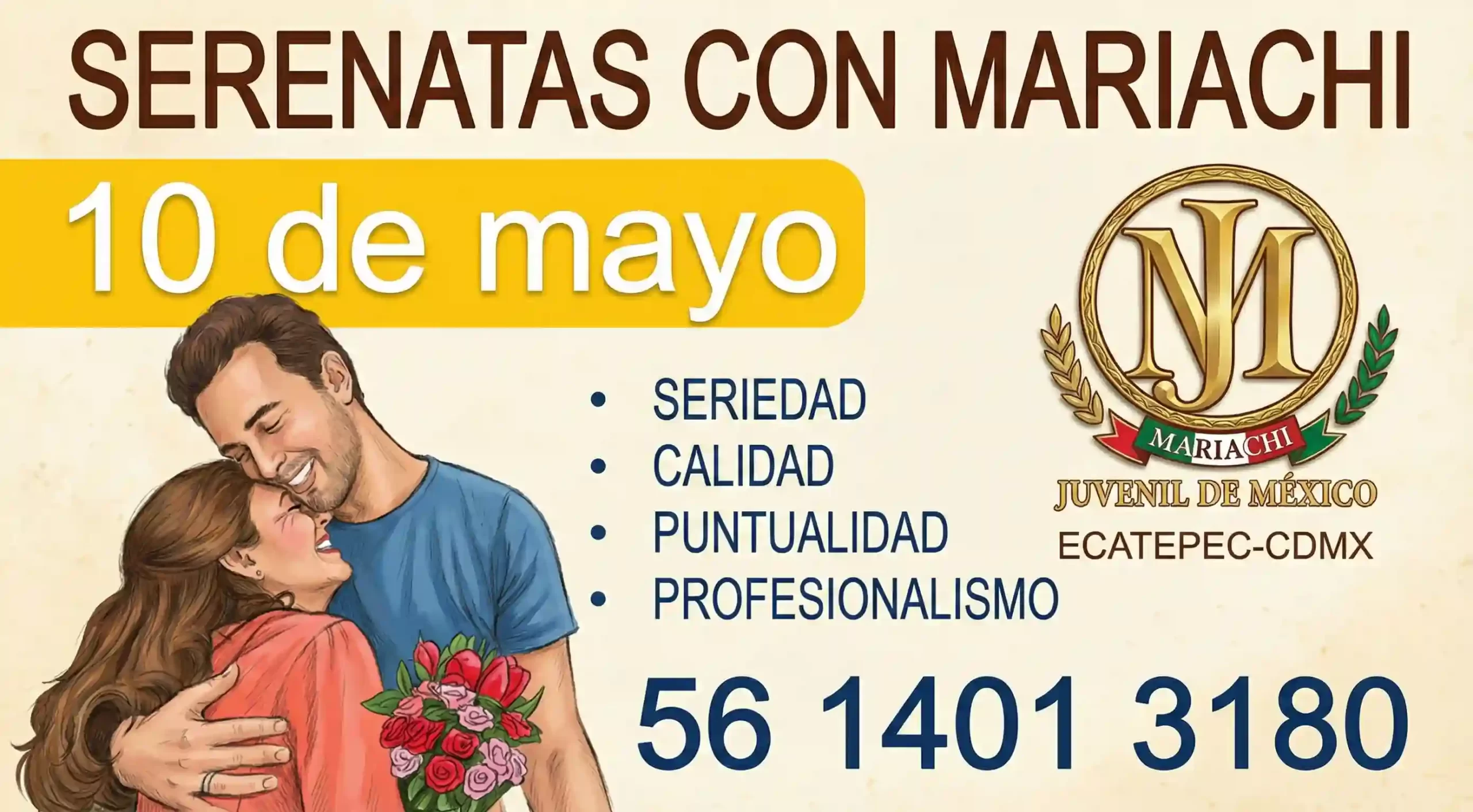 Serenatas para el 10 de mayo con mariachi en Ecatepec